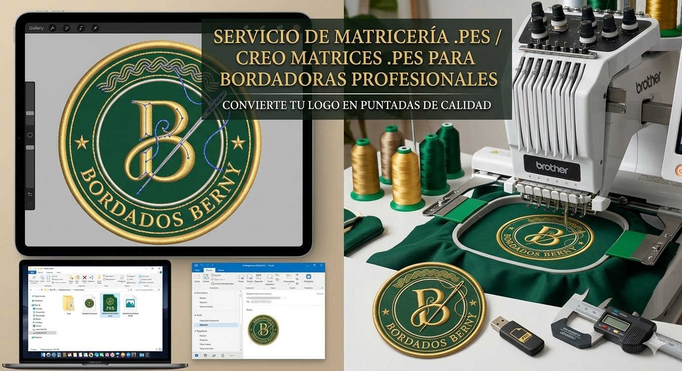 Digitalización de matriz de bordado en tableta, con software de puntadas abierto junto a la máquina